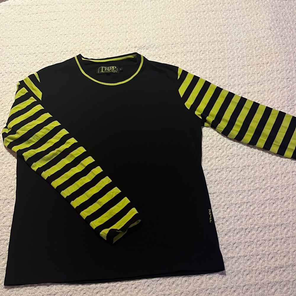 TRIPP NYC stripped long sleeve size large